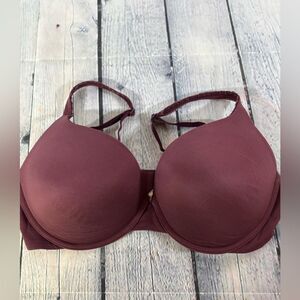 Body by Victoria Burgundy Perfect Shape Classic Minimalist Underwire Bra 36D